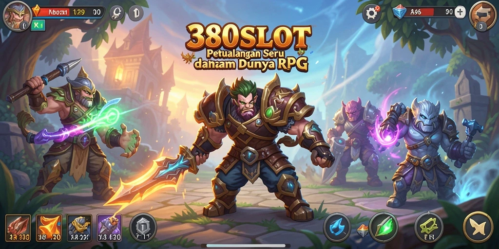 Tangkapan layar yang menunjukkan aksi seru dalam gameplay RPG 380SLOT.