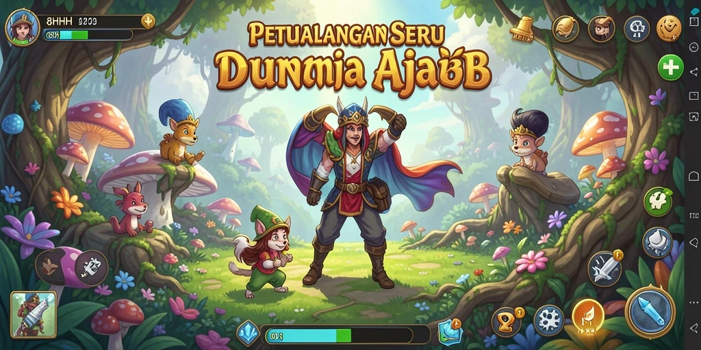 Tampilan gameplay petualangan yang menakjubkan dari 8HHH.