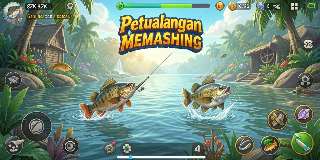 Tangkapan ikan yang beragam dan gameplay memancing yang menantang.