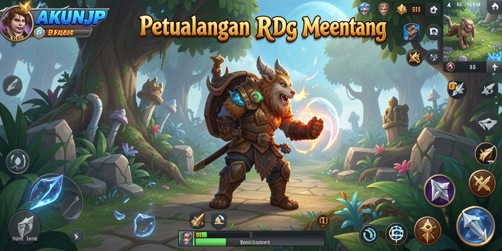 Tampilan gameplay RPG yang mendebarkan dan penuh aksi.