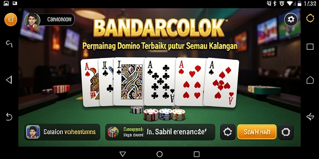 Screenshot gameplay <strong>BANDARCOLOK</strong> dengan aksi seru dalam permainan Domino.