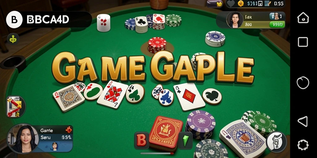 Tampilan gameplay BBCA4D, seru dan interaktif dalam permainan Gaple.