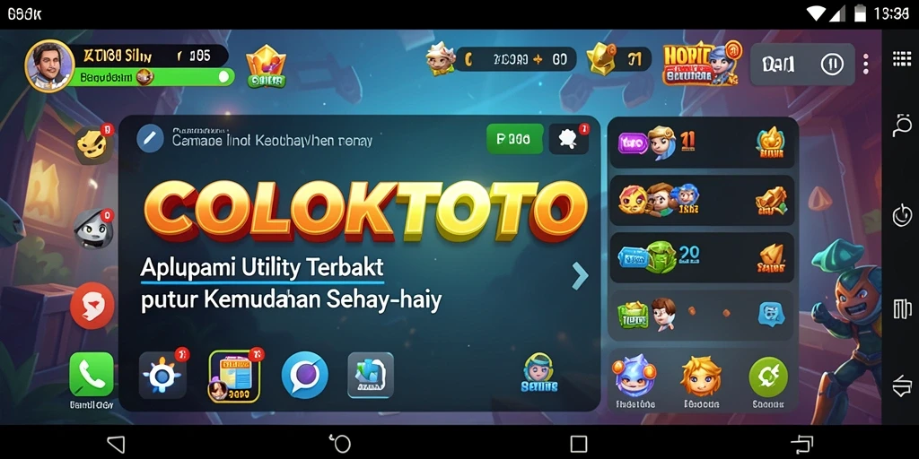 Tampilan antarmuka pengguna COLOKTOTO yang intuitif dan menarik.