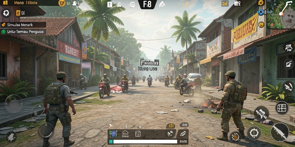 Tangkapan layar FO8 menunjukkan gameplay Simulation yang seru dan interaktif.