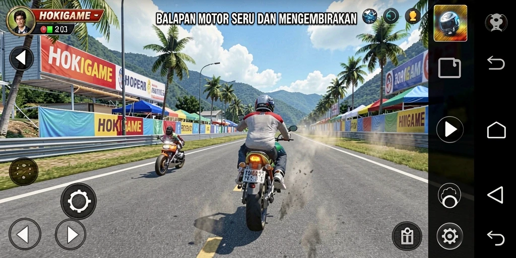 Tampilan gameplay HOKIGAME yang menegangkan dan penuh aksi.