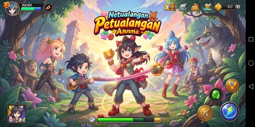 Menampilkan karakter anime dalam misi epik dan pertempuran seru