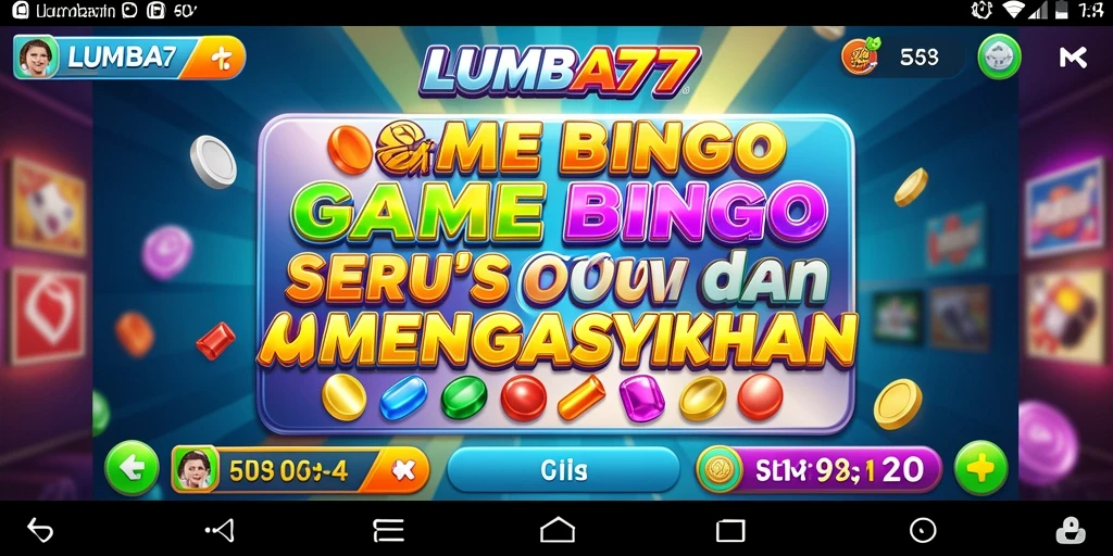Tampilan gameplay LUMBA77 yang seru dan interaktif di dalam permainan bingo.