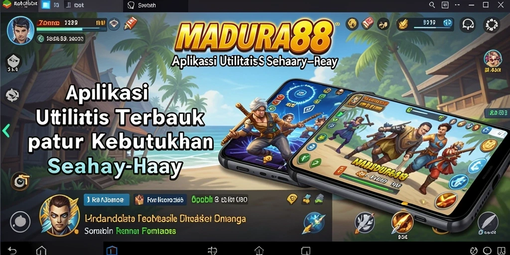 Tampilan sederhana dan intuitif dari MADURA88 dalam penggunaan utility.