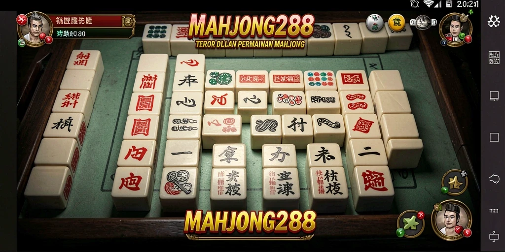 Screenshot gameplay <strong>MAHJONG288</strong> menunjukkan suasana menyeramkan dan menegangkan.