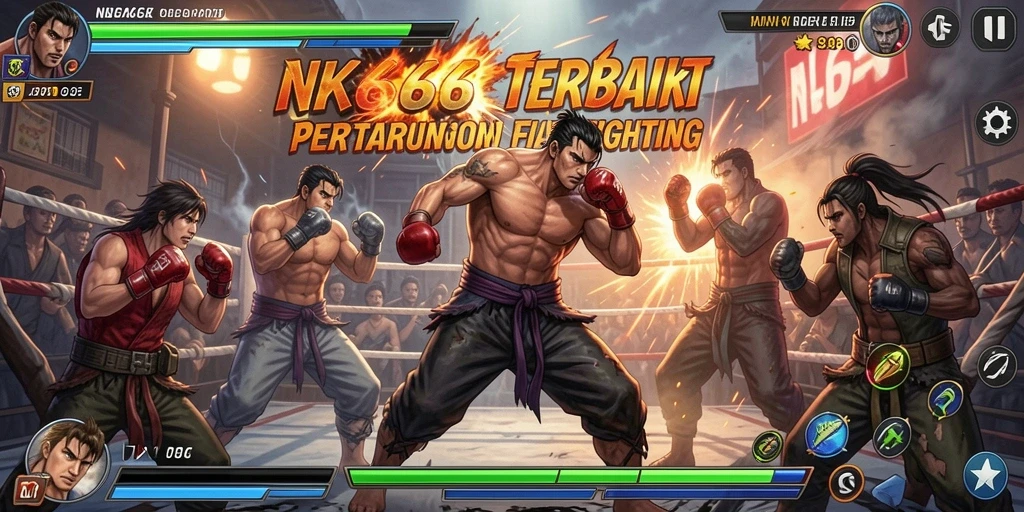 Tampilan menarik dari gameplay NK666 di arena pertarungan.