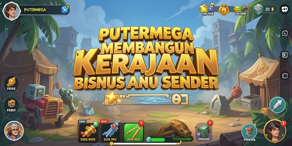 Screenshot PUTERMEGA menampilkan adegan aktif dalam pengelolaan bisnis.