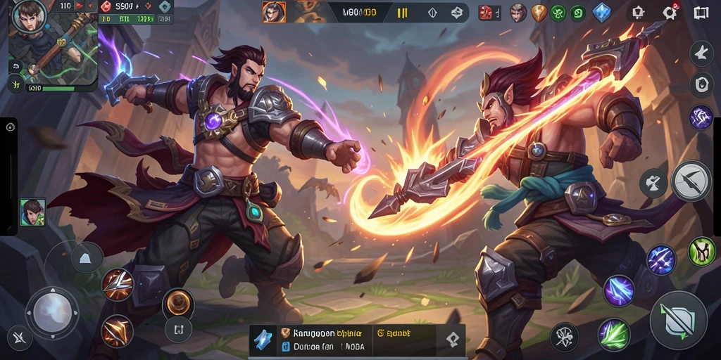 Gameplay seru dan penuh aksi dalam S80 MOBA.