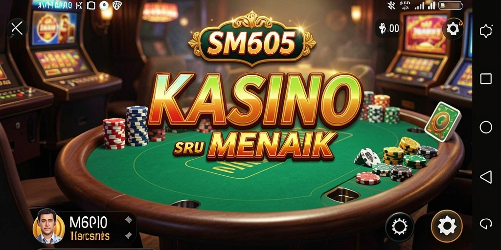 Tampilan gameplay SM605 yang menarik dalam permainan Kasino.