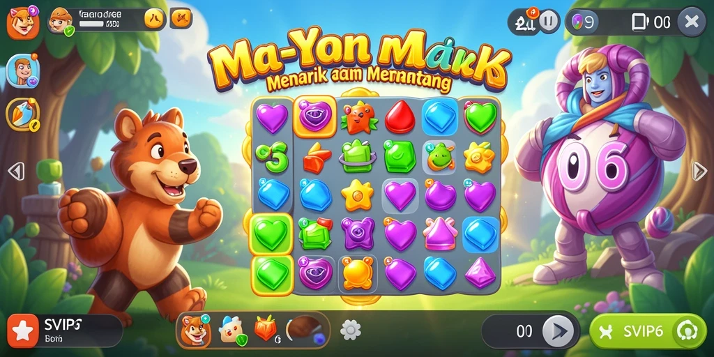 Tampilan gameplay SVIP6 yang menarik dan penuh warna.